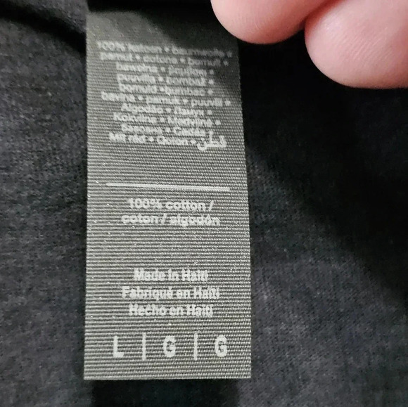 Coastal Edge Men’s Size Large Black Graphic T-Shirt American Flag Box Logo NWT - Picture 5 of 7